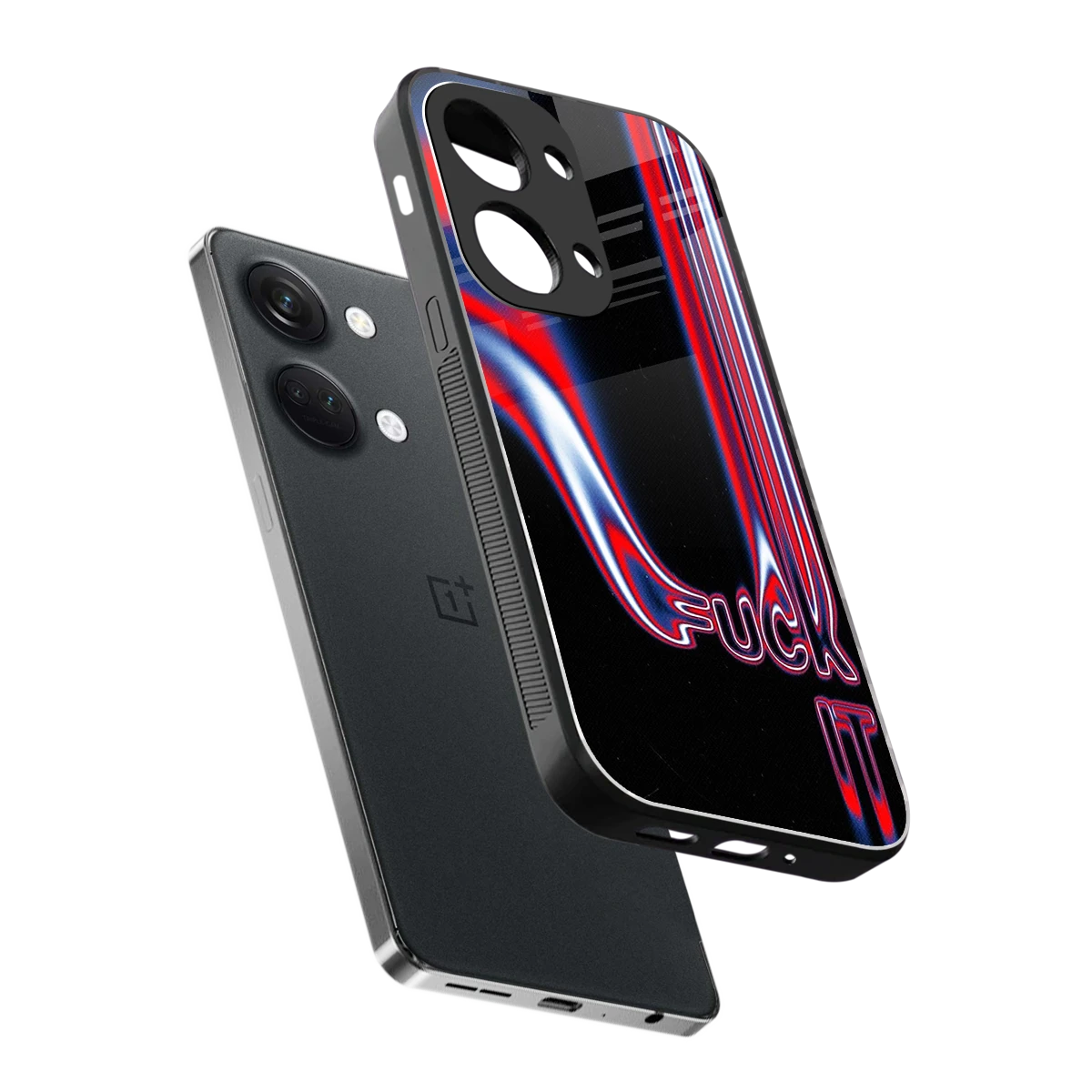 Carefree Glow sleek oneplus nord 3 cover with tempered glass back and TPU edges