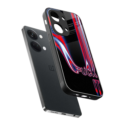 Carefree Glow sleek oneplus nord 3 cover with tempered glass back and TPU edges