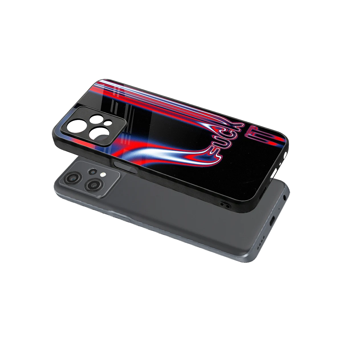 Carefree Glow sleek oneplus nord ce 2 lite cover with tempered glass back and TPU edges