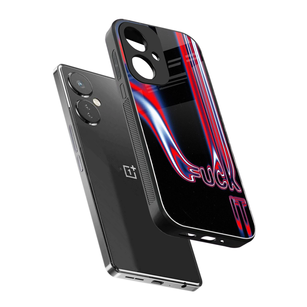 Carefree Glow sleek oneplus nord ce 3 cover with tempered glass back and TPU edges