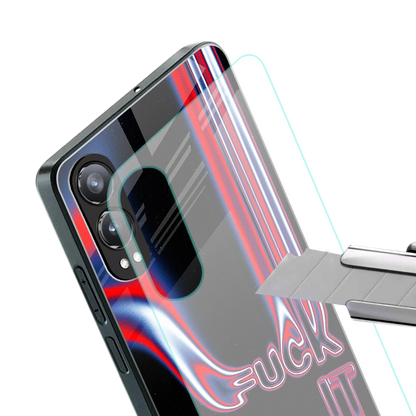 Carefree Glow stylish phone case for oneplus nord ce 4 lite | glossy glass and slim fit