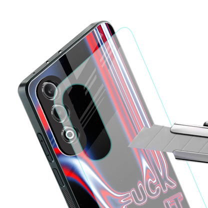 Carefree Glow stylish phone case for oneplus nord ce 4 | glossy glass and slim fit