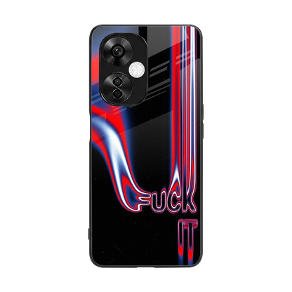 Carefree Glow back phone cover | glass case for oneplus nord ce 3 lite