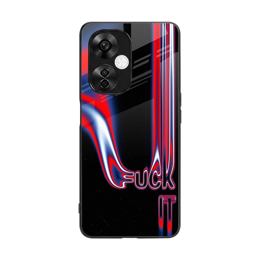 Carefree Glow back phone cover | glass case for oneplus nord ce 3 lite