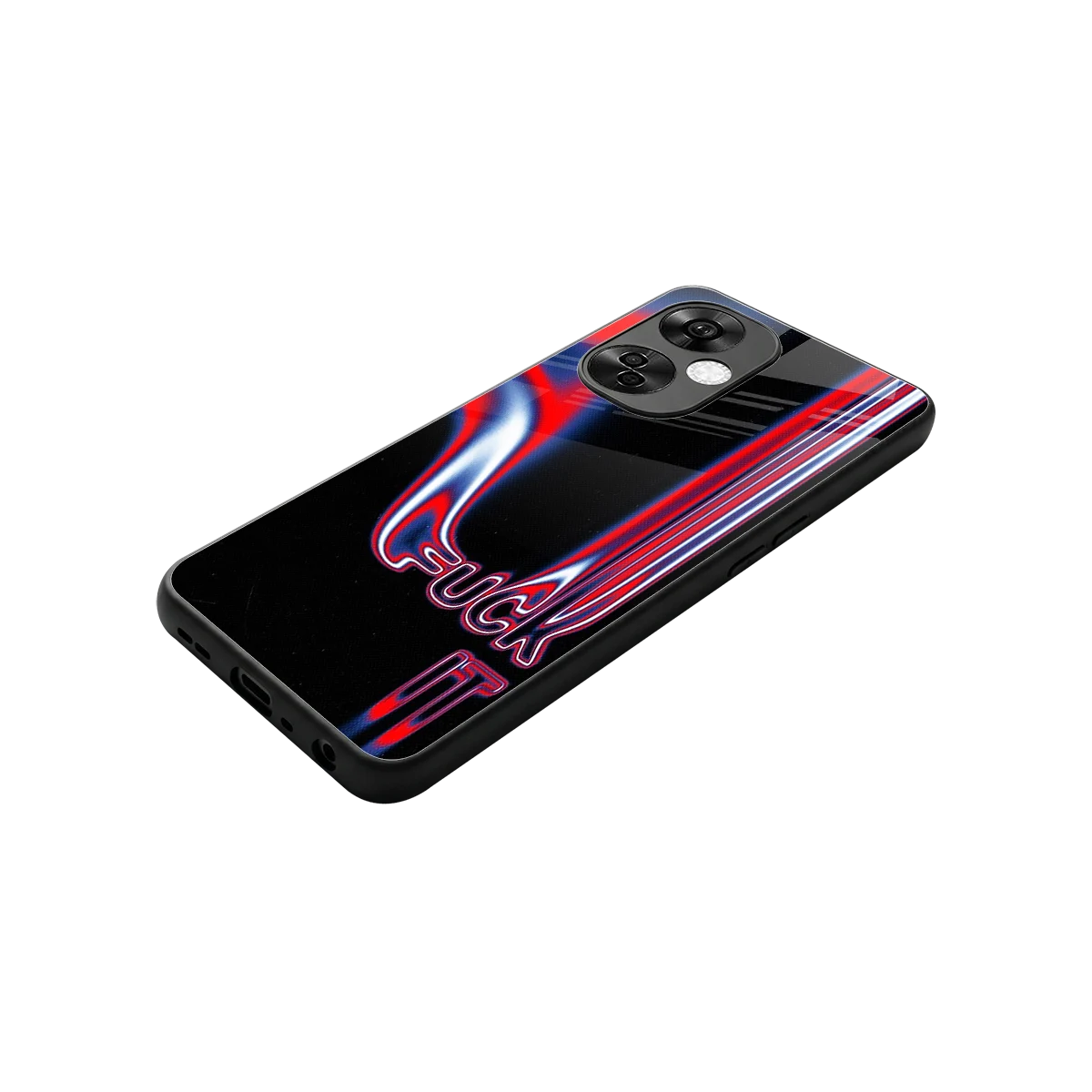 Carefree Glow stylish phone case for oneplus nord ce 3 lite | glossy glass and slim fit
