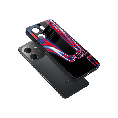 Carefree Glow sleek oppo a5x 5g cover with tempered glass back and TPU edges