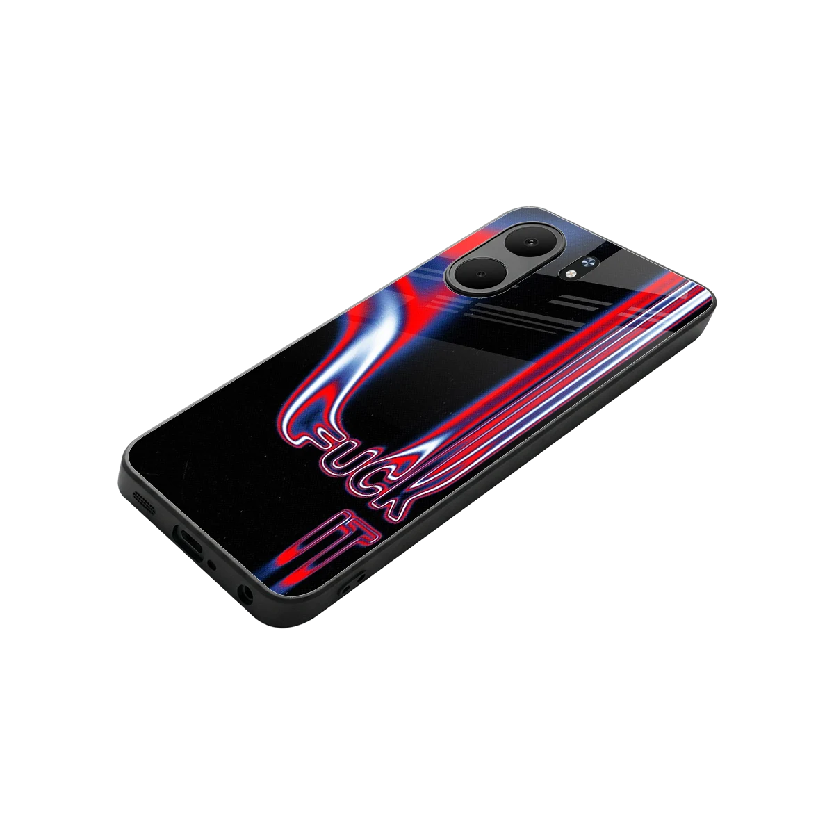 Carefree Glow stylish phone case for oppo a5x 5g | glossy glass and slim fit