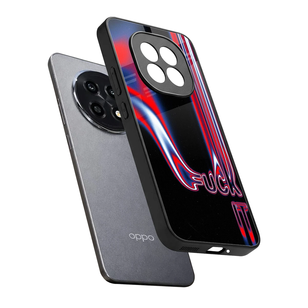 Carefree Glow sleek oppo f29 pro 5g cover with tempered glass back and TPU edges
