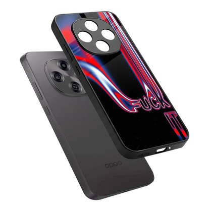 Carefree Glow sleek oppo f31 pro 5g cover with tempered glass back and TPU edges