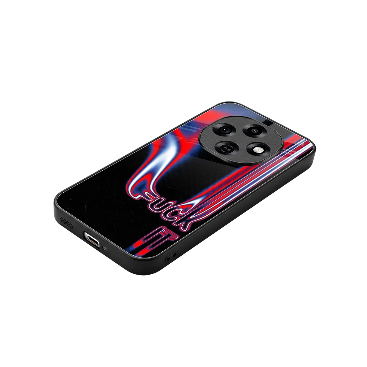 Carefree Glow stylish phone case for oppo f31 pro 5g | glossy glass and slim fit