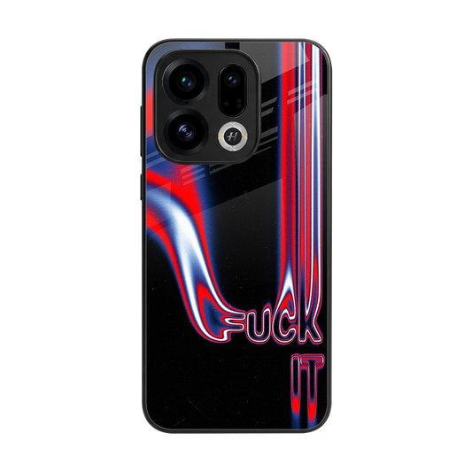 Carefree Glow back phone cover | glass case for oppo find x9