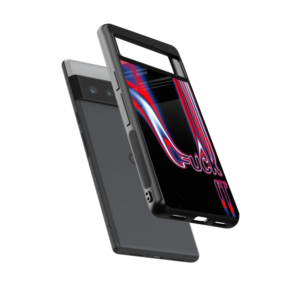 Carefree Glow sleek google pixel 6 pro cover with tempered glass back and TPU edges