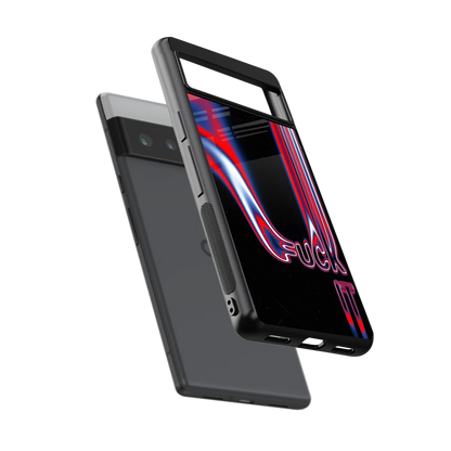 Carefree Glow sleek google pixel 6 pro cover with tempered glass back and TPU edges