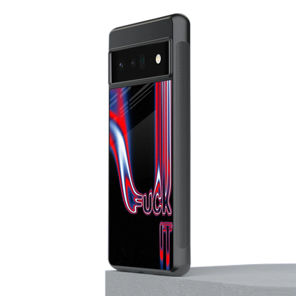 Carefree Glow stylish phone case for google pixel 6 pro | glossy glass and slim fit