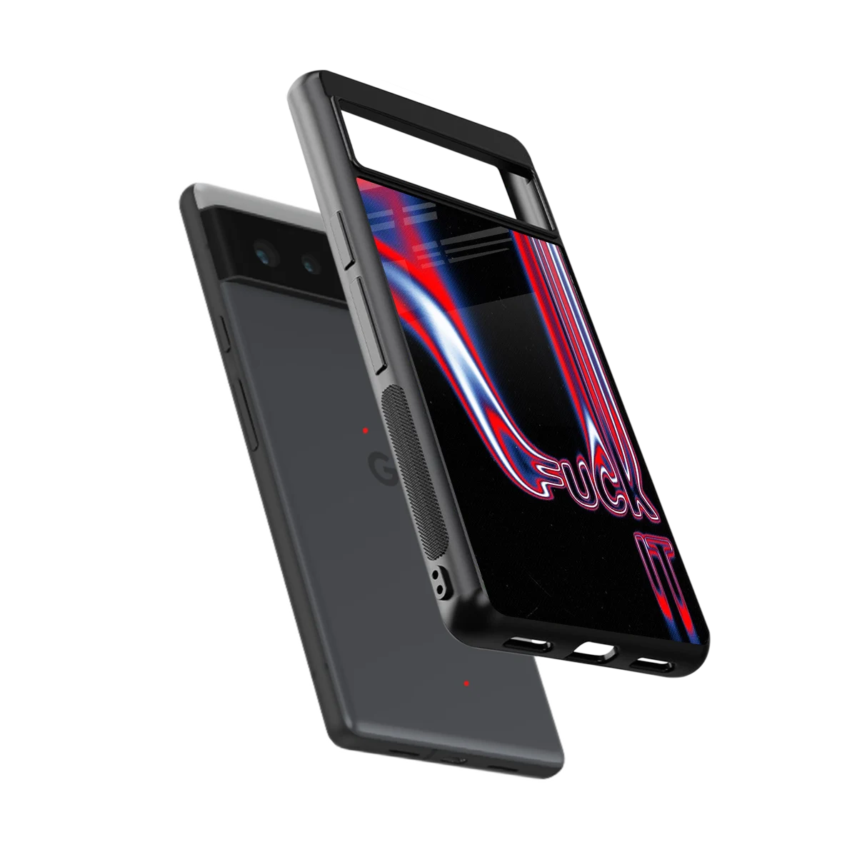 Carefree Glow sleek google pixel 6a cover with tempered glass back and TPU edges