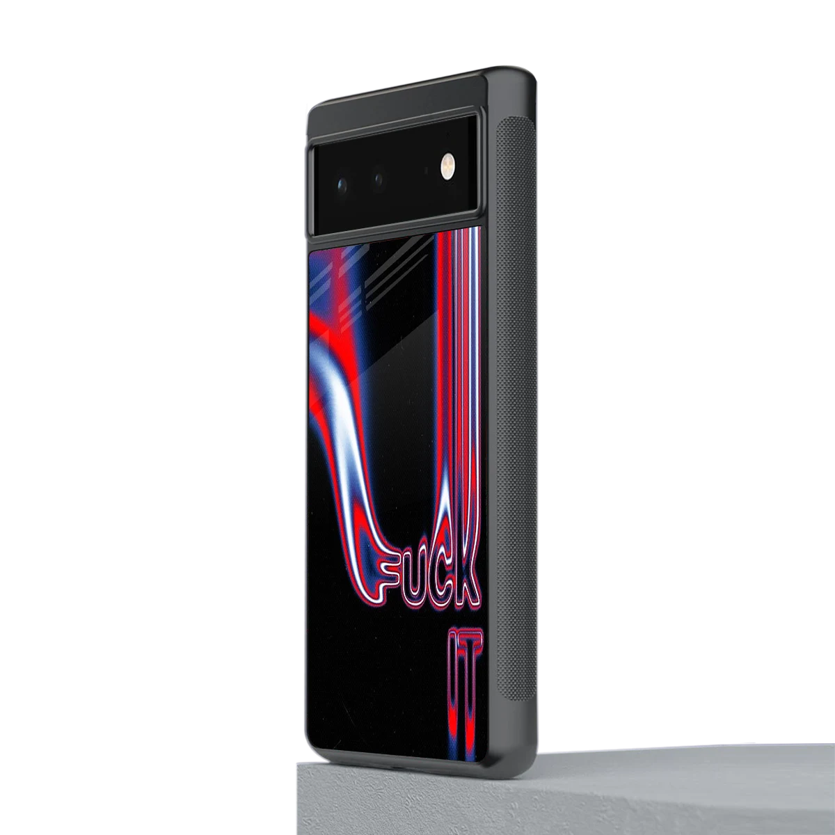 Carefree Glow stylish phone case for google pixel 6a | glossy glass and slim fit