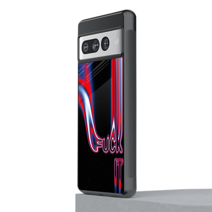 Carefree Glow stylish phone case for google pixel 7 pro | glossy glass and slim fit