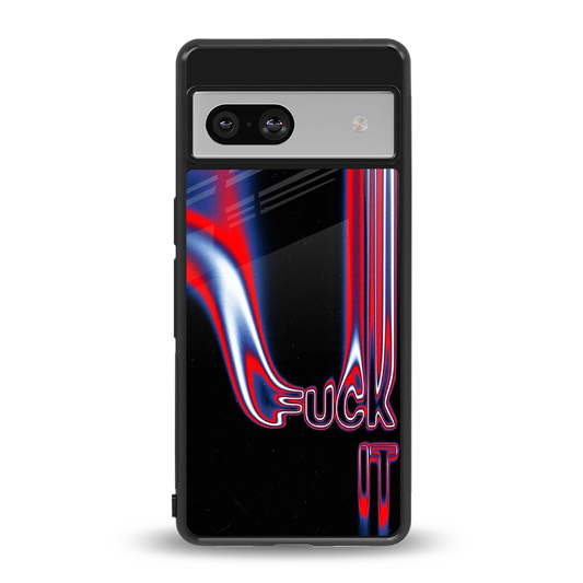 Carefree Glow back phone cover | glass case for google pixel 7a