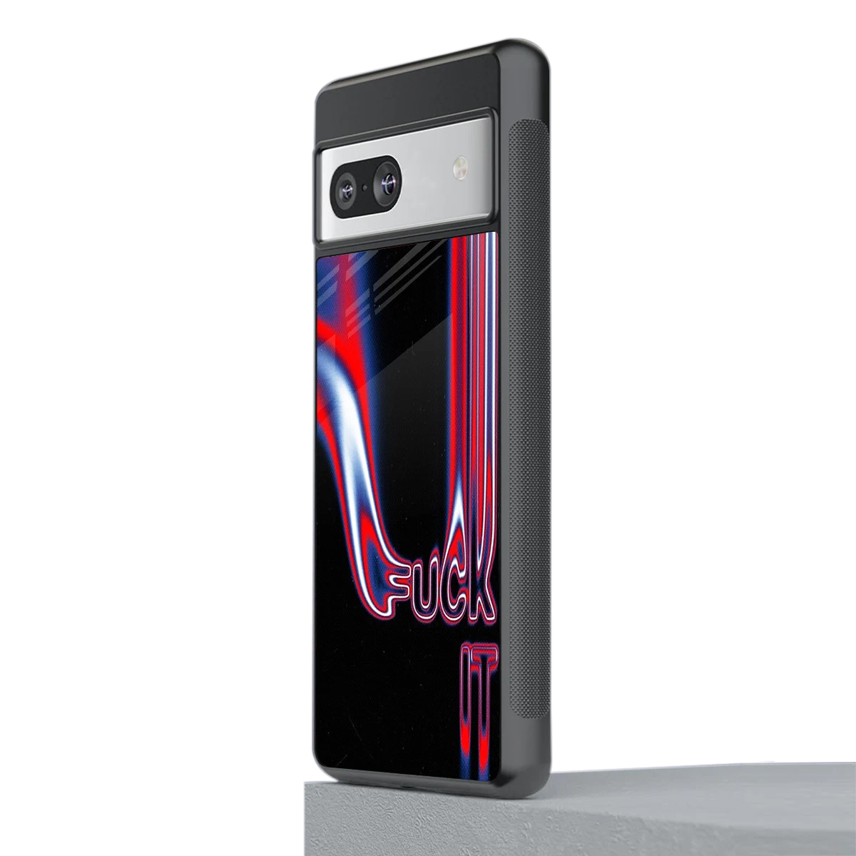 Carefree Glow stylish phone case for google pixel 7 | glossy glass and slim fit