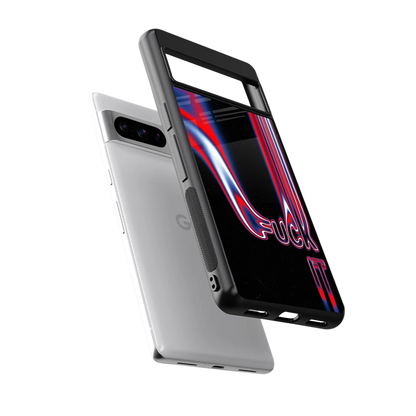 Carefree Glow sleek google pixel 8 pro cover with tempered glass back and TPU edges