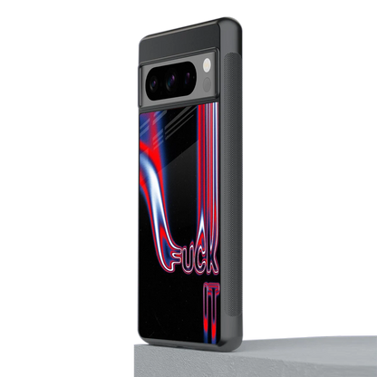 Carefree Glow stylish phone case for google pixel 8 pro | glossy glass and slim fit