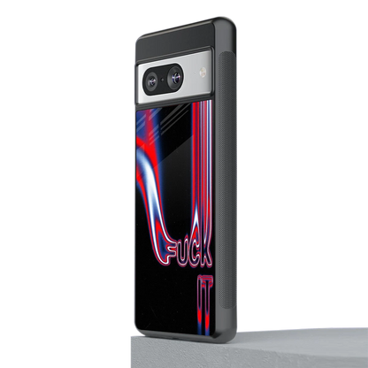 Carefree Glow stylish phone case for google pixel 8 | glossy glass and slim fit