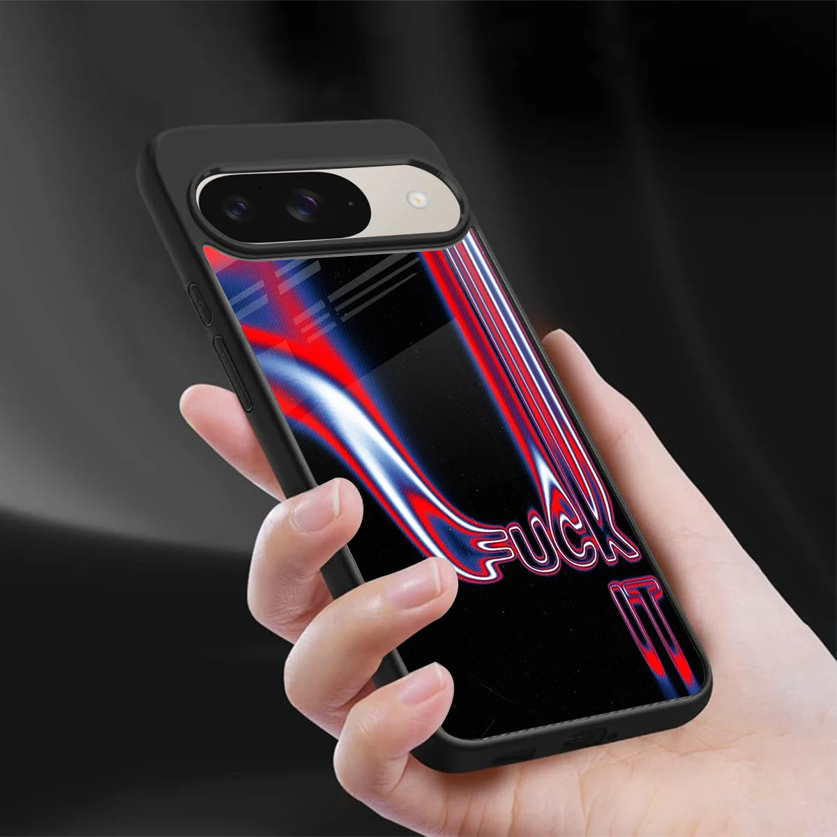 Carefree Glow sleek google pixel 9 cover with tempered glass back and TPU edges