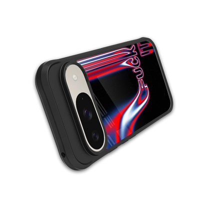 Carefree Glow stylish phone case for google pixel 9 | glossy glass and slim fit