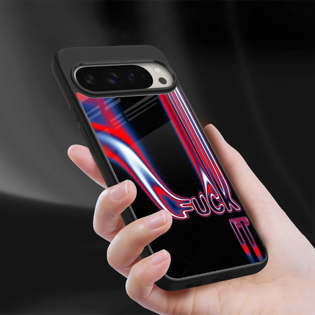 Carefree Glow sleek google pixel 9 pro xl cover with tempered glass back and TPU edges
