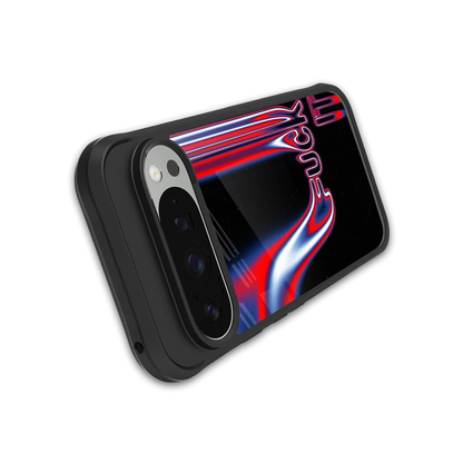 Carefree Glow stylish phone case for google pixel 9 pro xl | glossy glass and slim fit