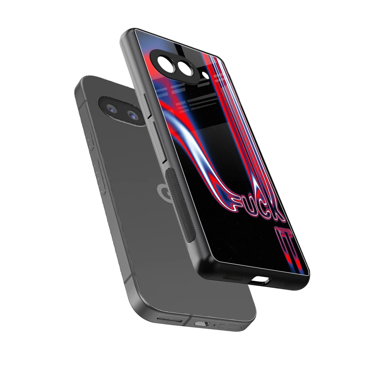 Carefree Glow sleek google pixel 10a cover with tempered glass back and TPU edges