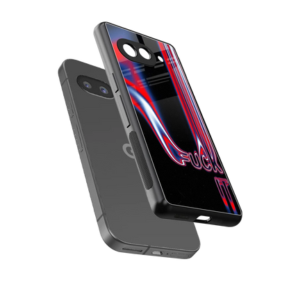 Carefree Glow sleek google pixel 10a cover with tempered glass back and TPU edges