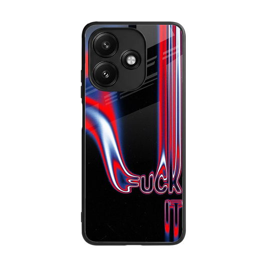 Carefree Glow back phone cover | glass case for redmi 12 5g