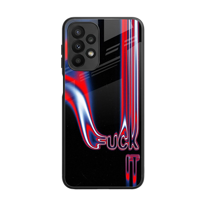 Carefree Glow back phone cover | glass case for samsung galaxy a23