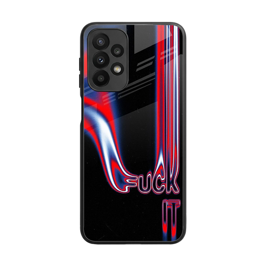 Carefree Glow back phone cover | glass case for samsung galaxy a23