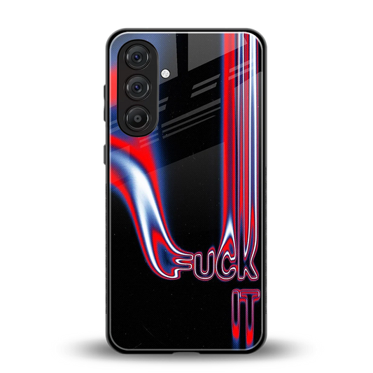 Carefree Glow back phone cover | glass case for samsung galaxy m36 5g