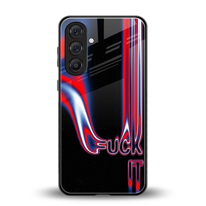 Carefree Glow back phone cover | glass case for samsung galaxy a55 5g