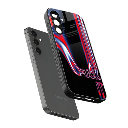 Carefree Glow sleek samsung galaxy a55 5g cover with tempered glass back and TPU edges