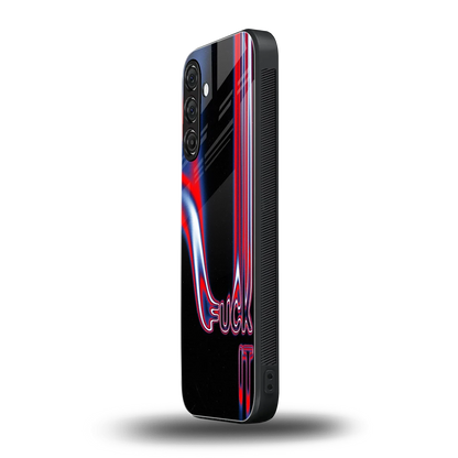 Carefree Glow samsung galaxy m35 5g mobile cover | shockproof glass phone case
