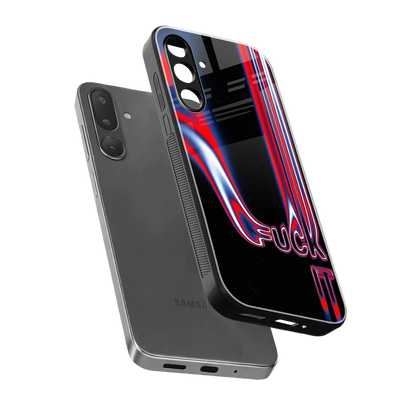 Carefree Glow sleek samsung galaxy m36 5g cover with tempered glass back and TPU edges