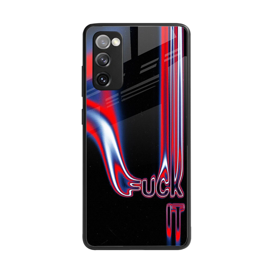 Carefree Glow back phone cover | glass case for samsung galaxy s20 fe