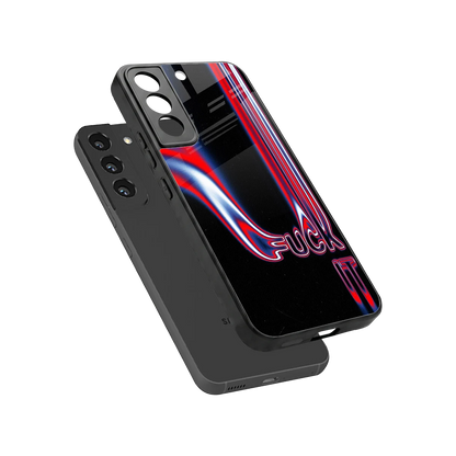 Carefree Glow sleek samsung galaxy s22 cover with tempered glass back and TPU edges