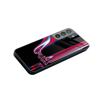 Carefree Glow stylish phone case for samsung galaxy s22 | glossy glass and slim fit