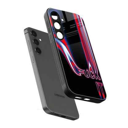 Carefree Glow sleek samsung galaxy s23 fe cover with tempered glass back and TPU edges