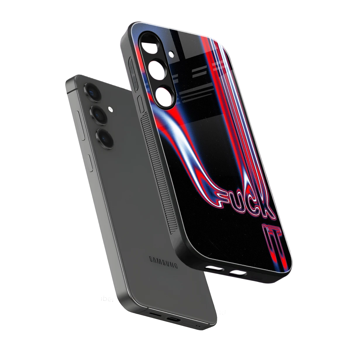 Carefree Glow sleek samsung galaxy s25 plus cover with tempered glass back and TPU edges