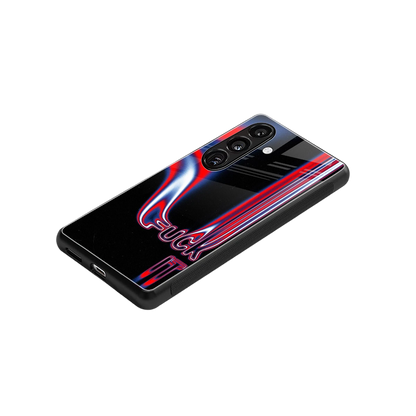 Carefree Glow stylish phone case for samsung galaxy s25 plus | glossy glass and slim fit