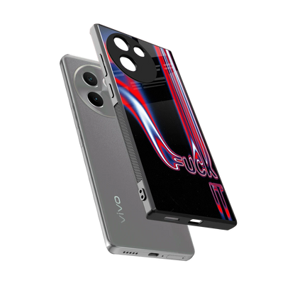 Carefree Glow sleek vivo v30e cover with tempered glass back and TPU edges