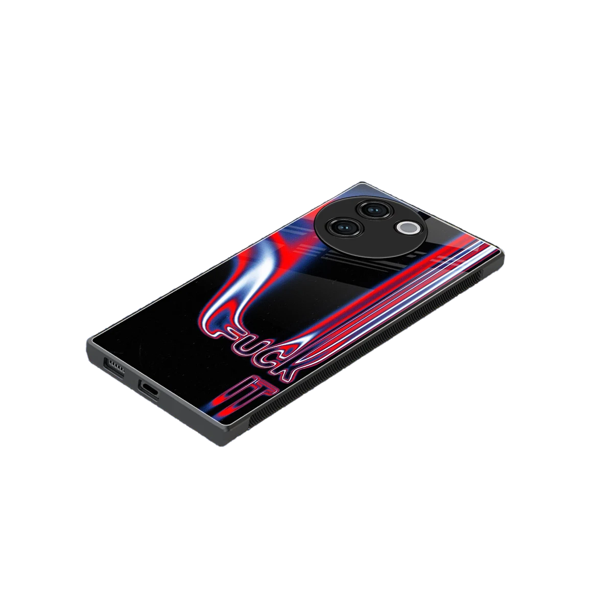 Carefree Glow stylish phone case for vivo v30e | glossy glass and slim fit