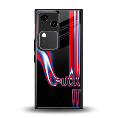 Carefree Glow back phone cover | glass case for vivo v30