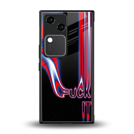 Carefree Glow back phone cover | glass case for vivo v30
